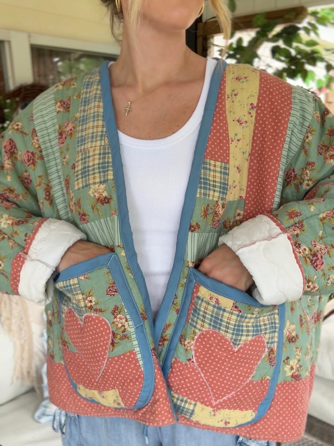 Cottagecore Patchwork Quilted Jacket