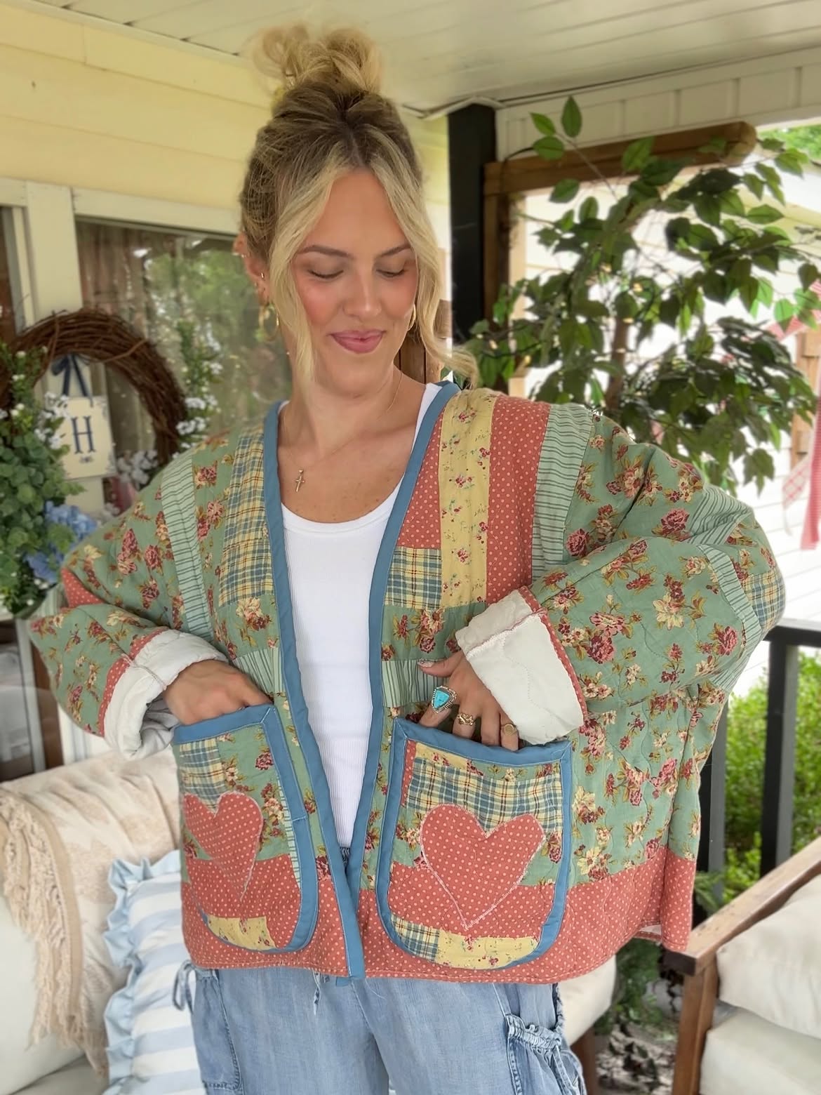 Cottagecore Patchwork Quilted Jacket
