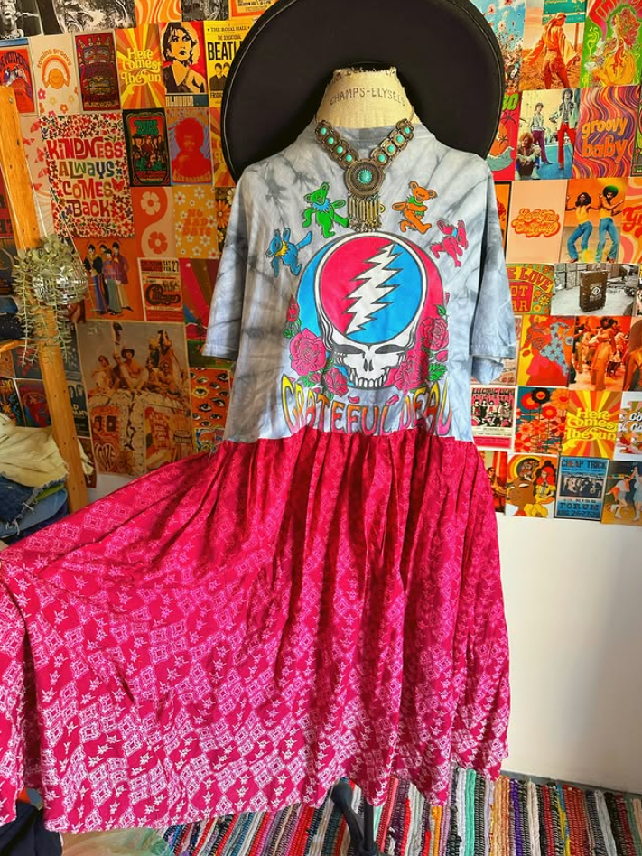 Grateful Dead Patchwork Maxi Dress