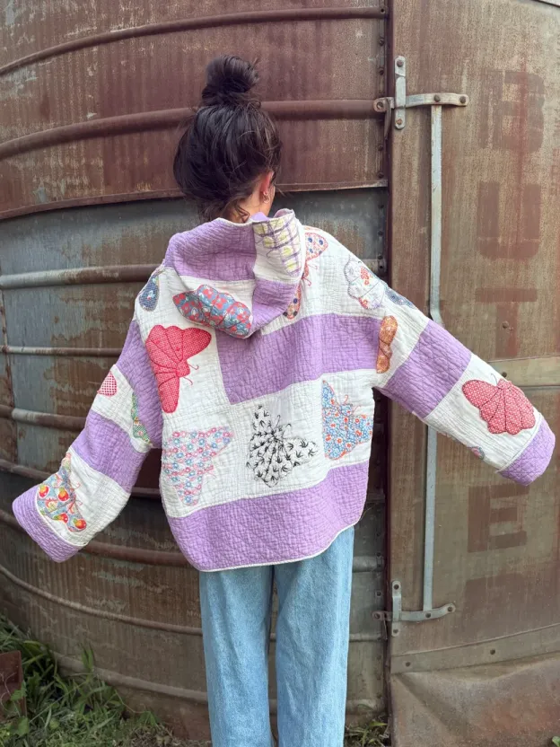 Purple Butterfly Hoodie