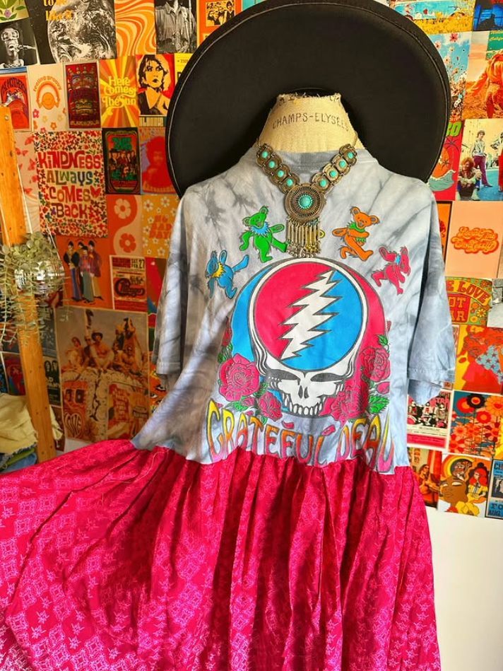 Grateful Dead Patchwork Maxi Dress