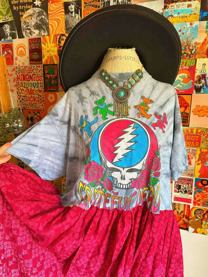 Grateful Dead Patchwork Maxi Dress