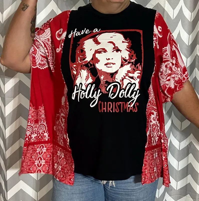 Holly Dolly Christmas Mix & Match Tee