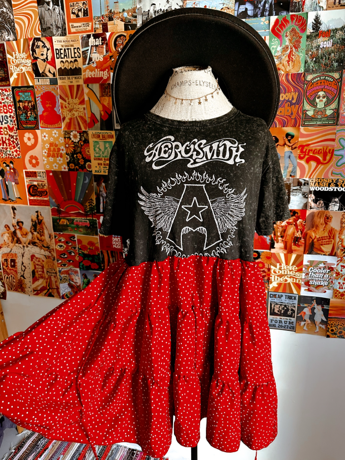 Aerosmith Patchwork Maxi Dress
