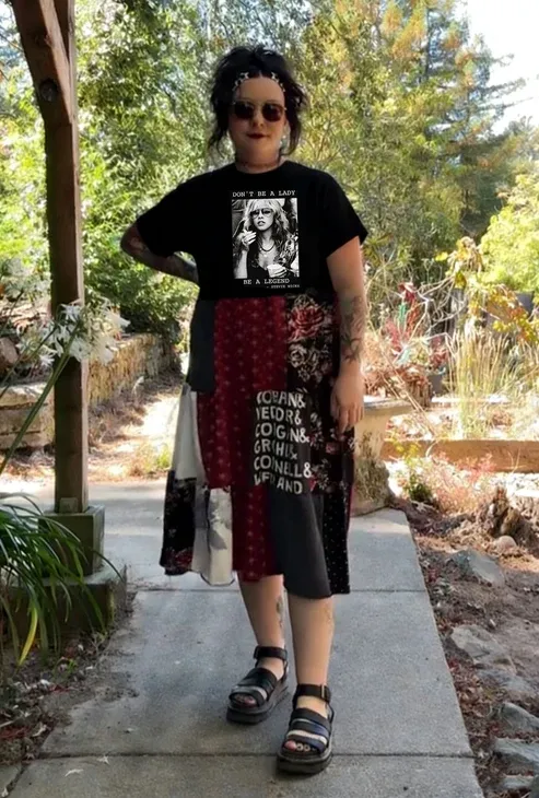 Stevie Nicks Upcycled Tee