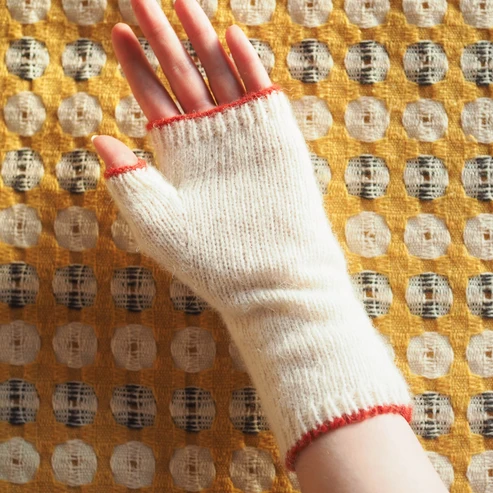 Ladybird Gloves - White