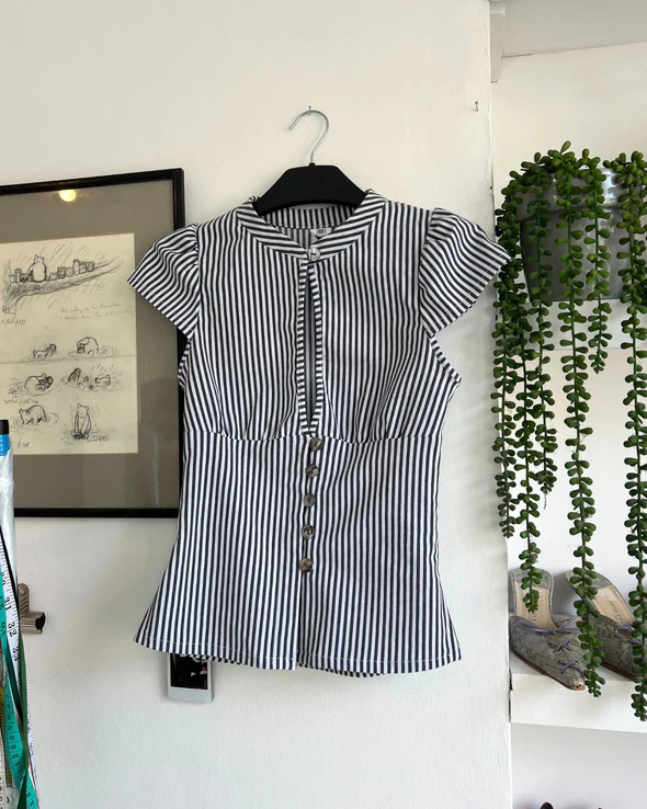 The Paulina Top in Stripe