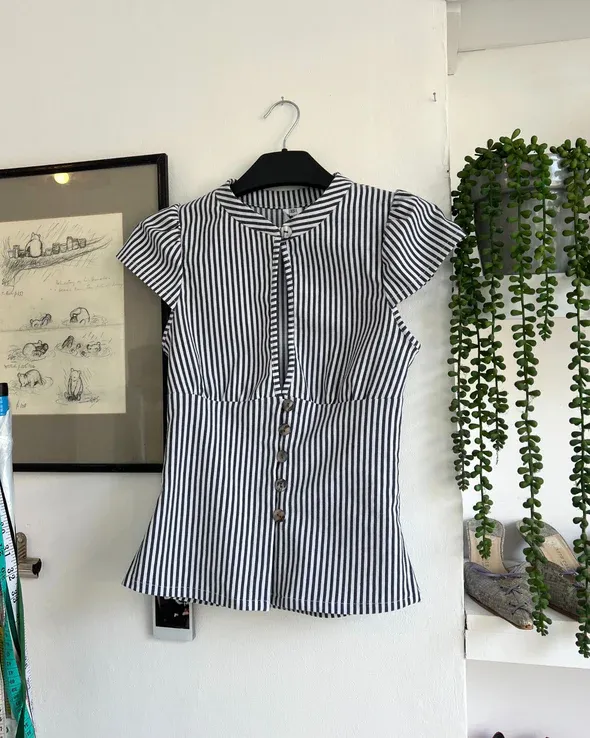 The Paulina Top in Stripe