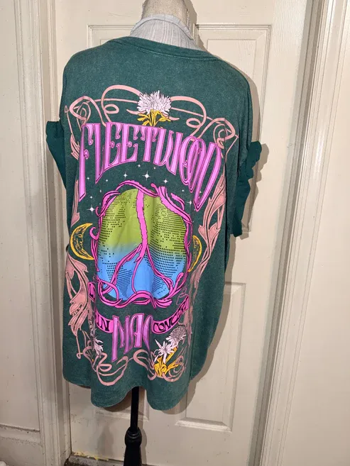 Fleetwood Mac Double Sided Oversized Distressed Tee