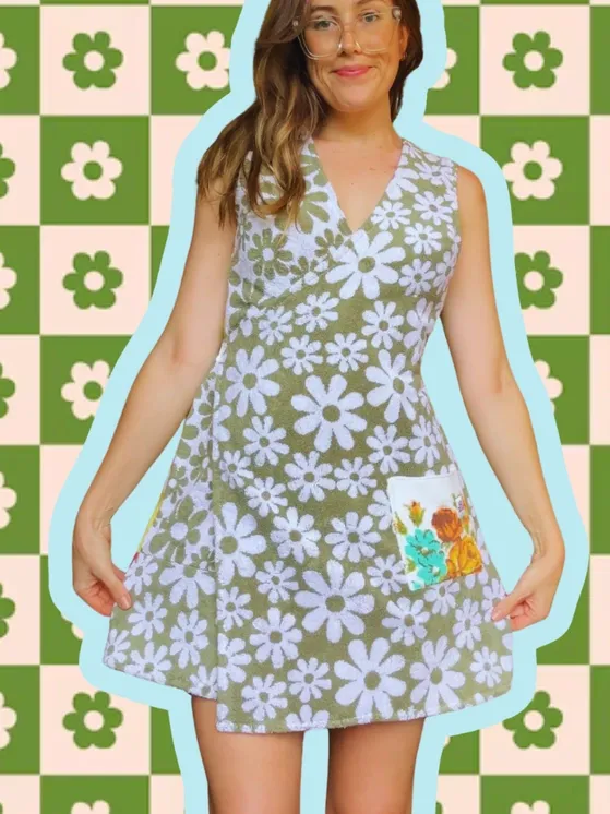 Palm Court Wrap Towel Dress