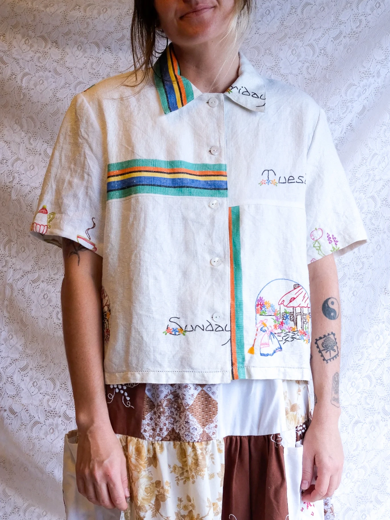 Button Up Shirt | Days of The Week