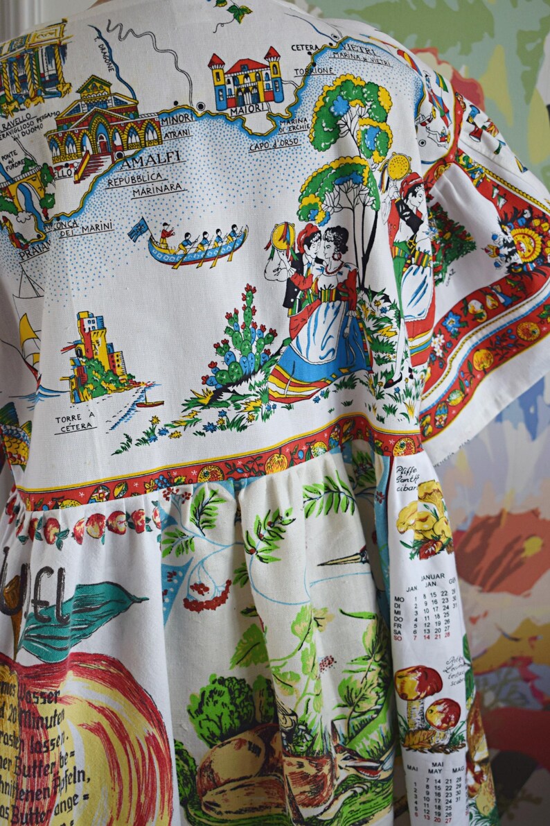 World Map Patchwork Dress