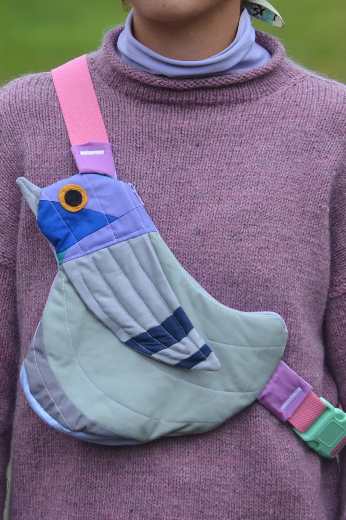 Pre-Order | Handcrafted-Fly Away Crossbody Bird Bag  - Pigeon