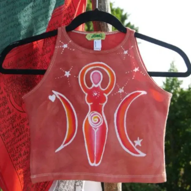 Power of Women Batik Crop Top