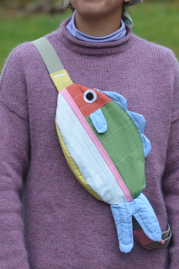 Pre-Order | Handcrafted-Swim Along Crossbody Fish Bag