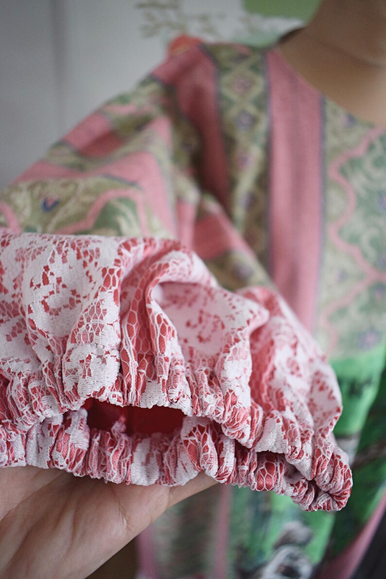 Australia Koala Print Lace Trim Dress