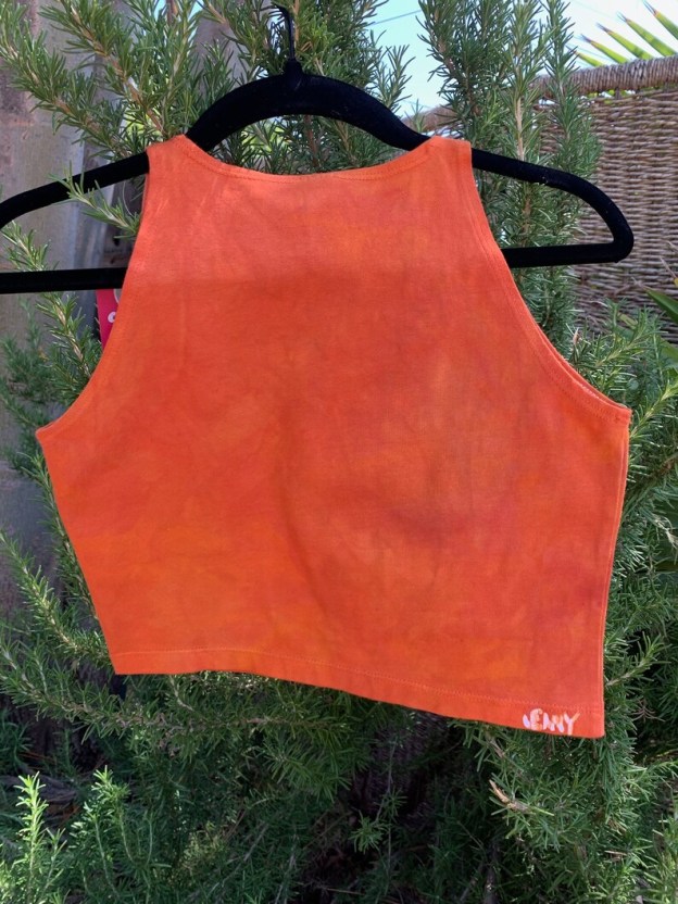 Kosmic Kitty Batik Crop Top