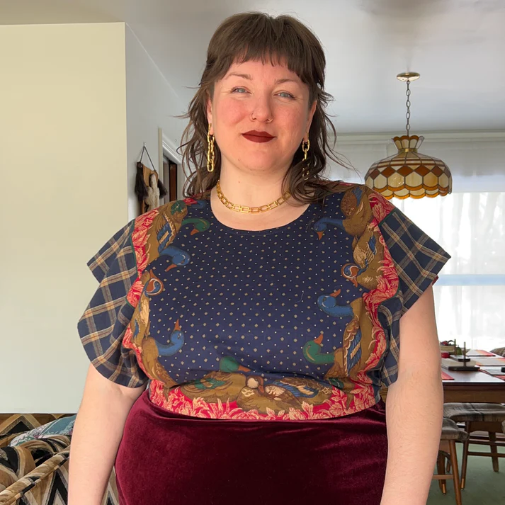 Lots of Ducks Wrap Top