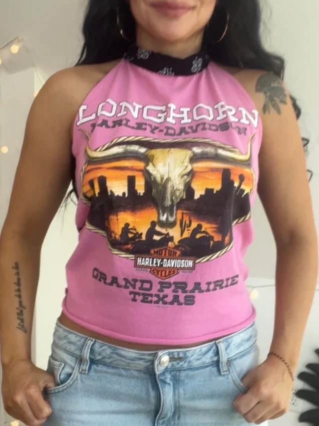 Harley Davidson Flame Halter Top