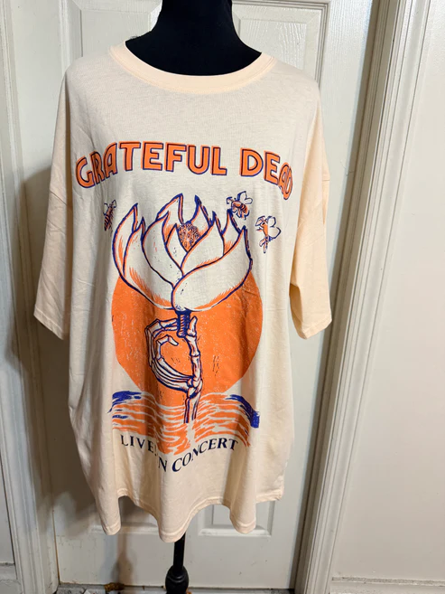 Grateful Dead Oversized Distressed Tee