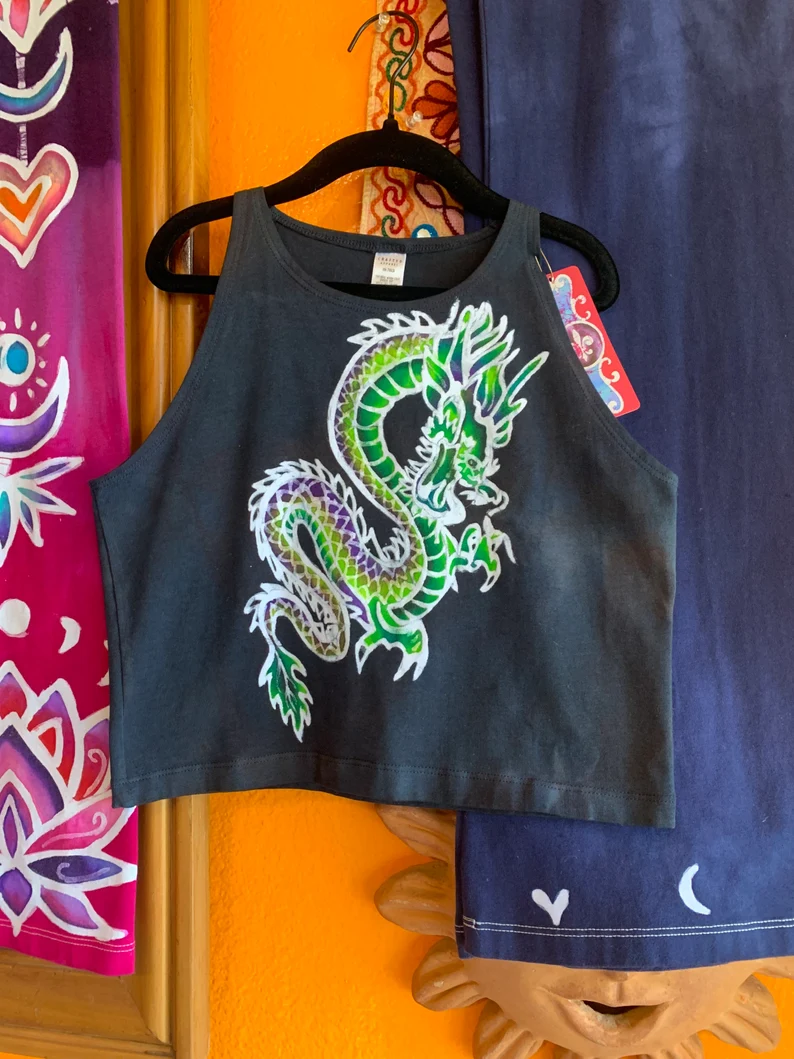 Mystical Dragon Crop Top