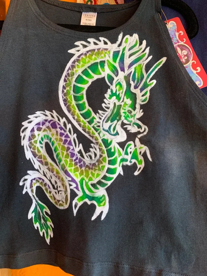 Mystical Dragon Crop Top