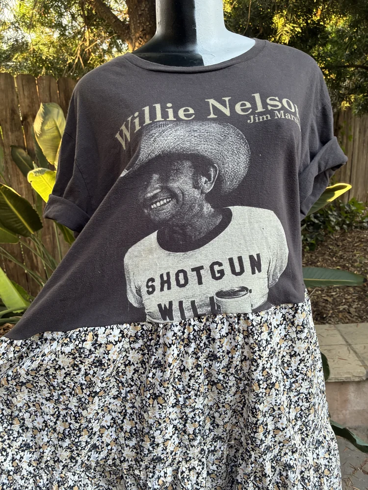 Willie Nelson Patchwork Dress
