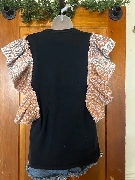 Linkin Park kantha ruffle sleeves tee