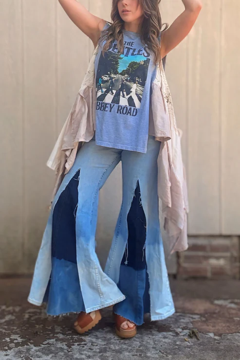 The Beatles-Print Dolman-Sleeve Tee