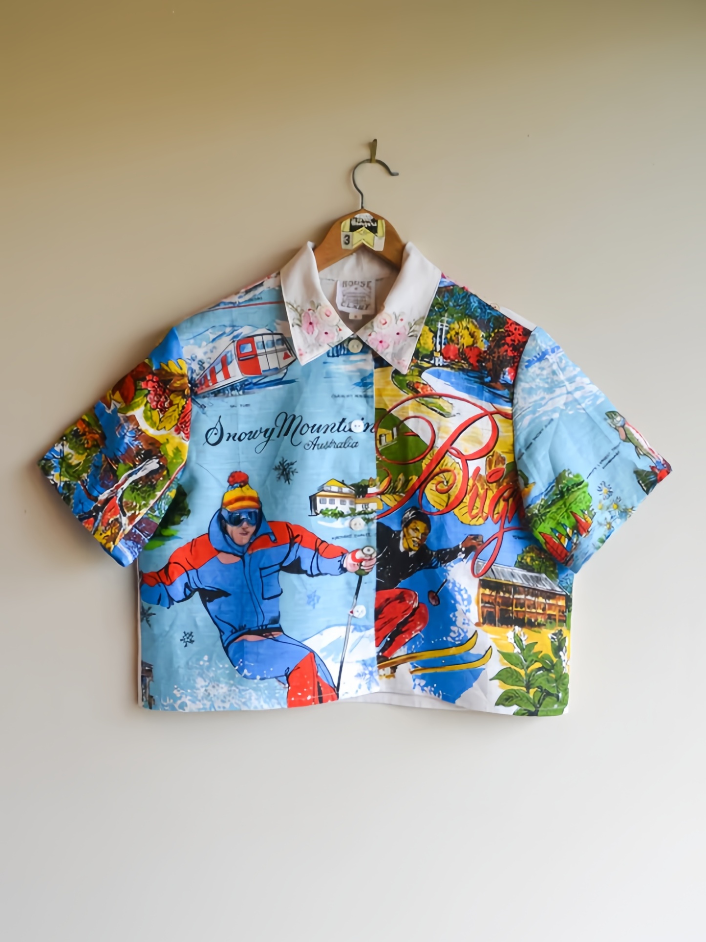 Button Up Shirt | Snowy Mountains