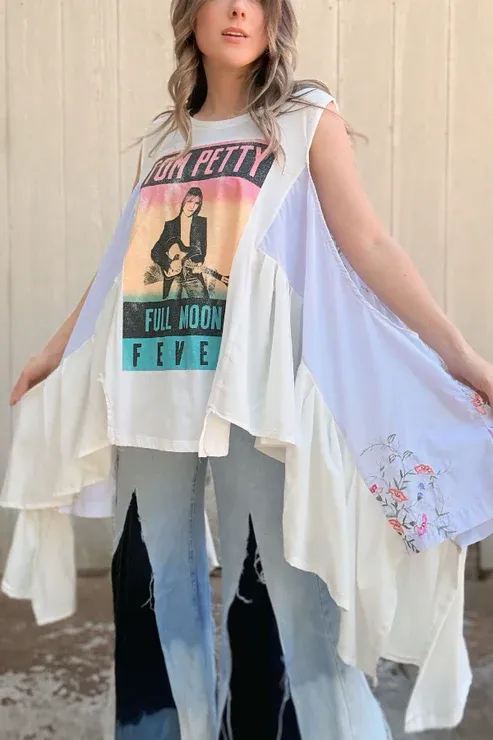 Tom Petty Graphic-Print Dolman-Sleeve Tee