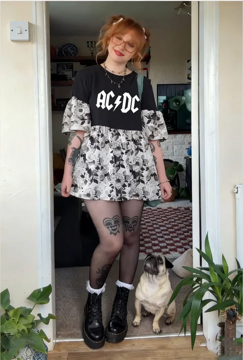 ACDC Upcycled Tee
