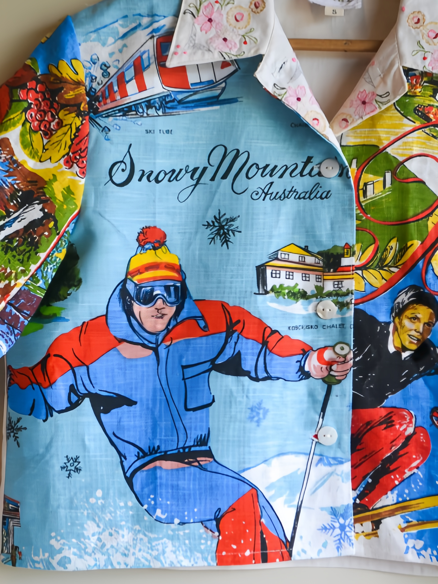 Button Up Shirt | Snowy Mountains