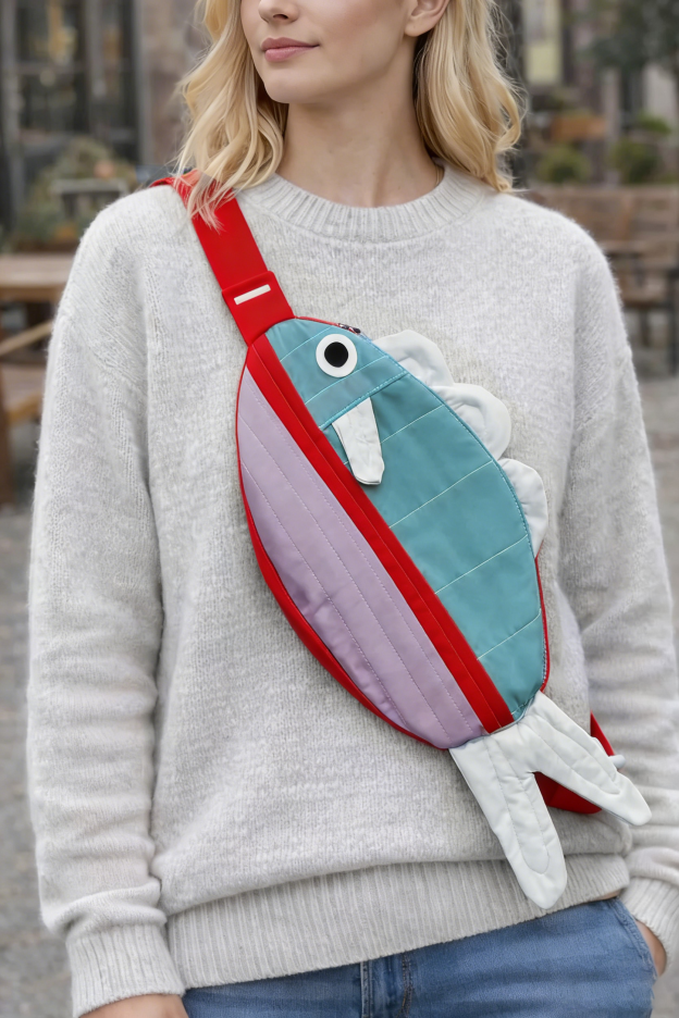 Swim Along Crossbody Fish Bag