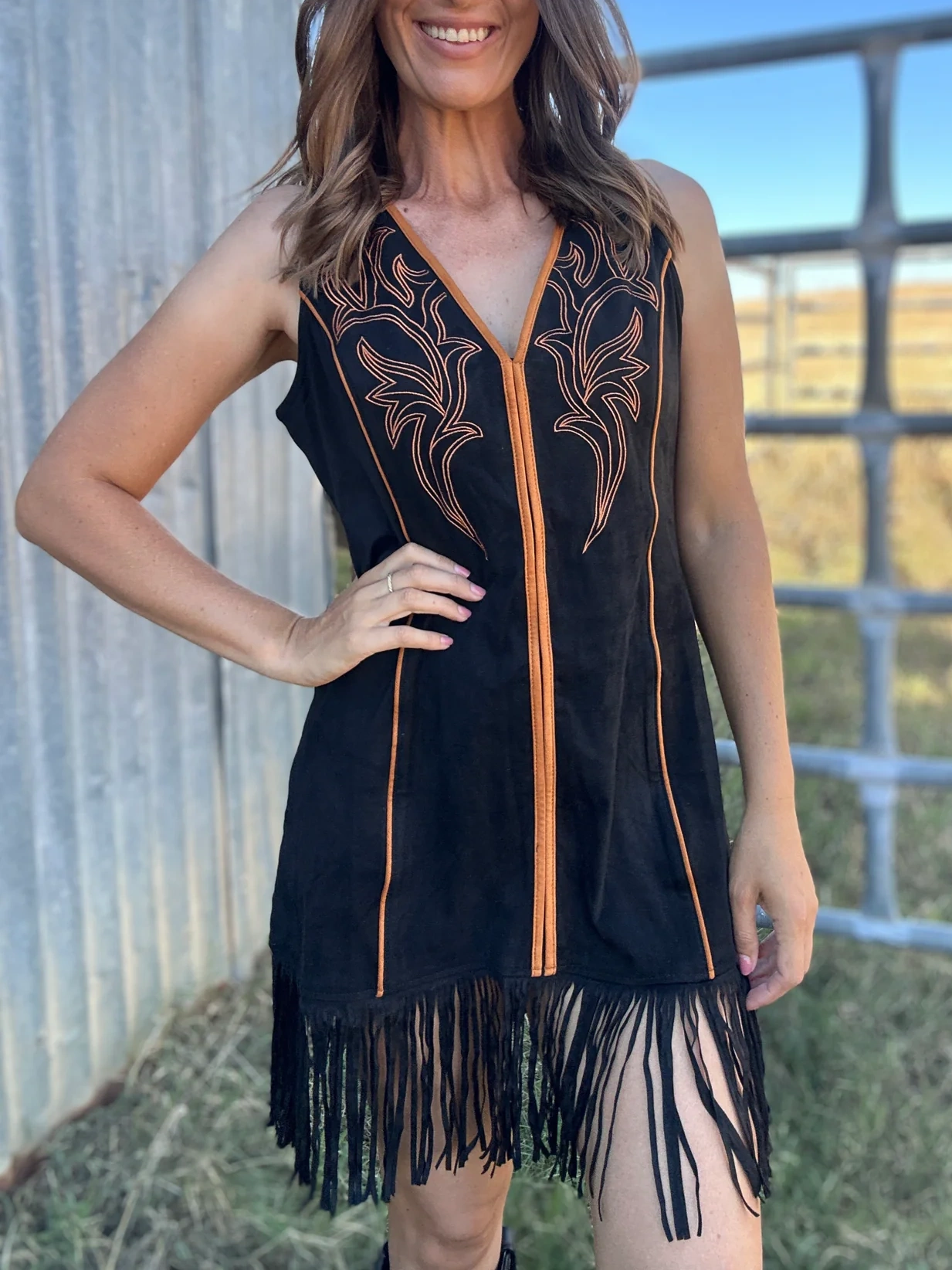 Arielle Fringe Dress