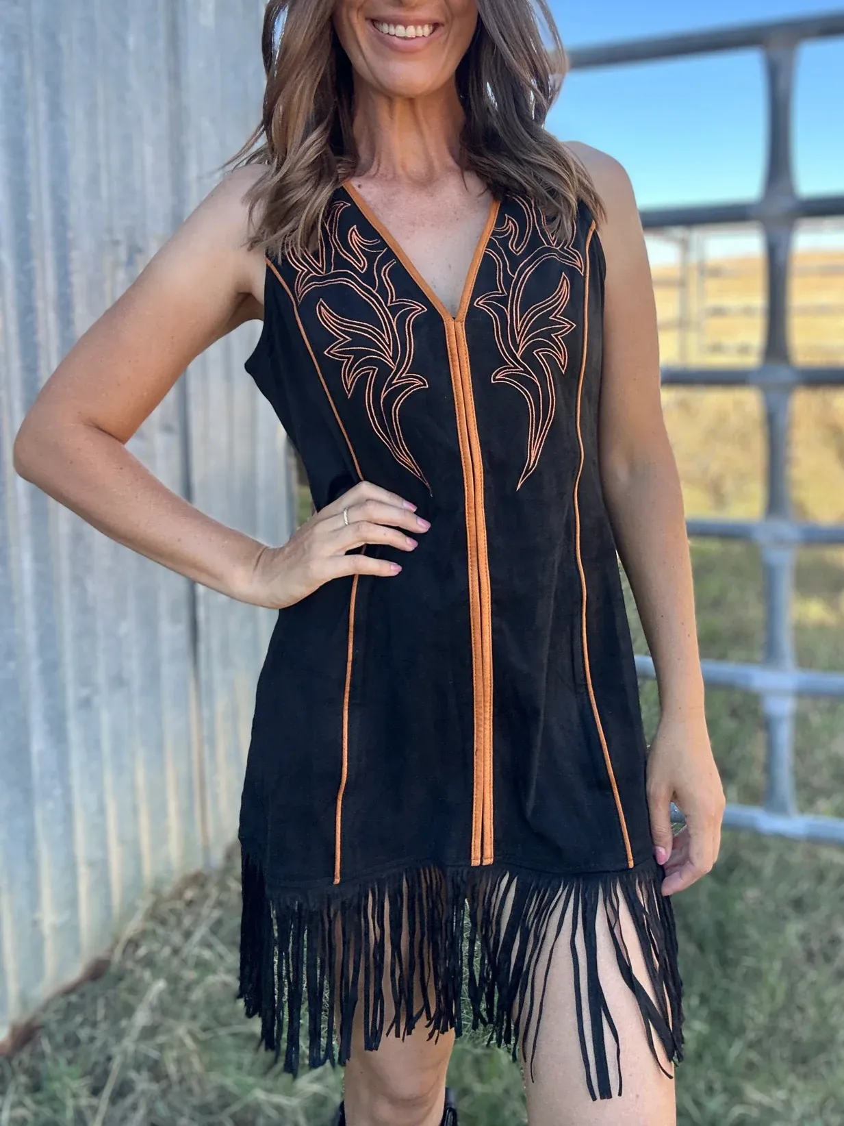 Arielle Fringe Dress