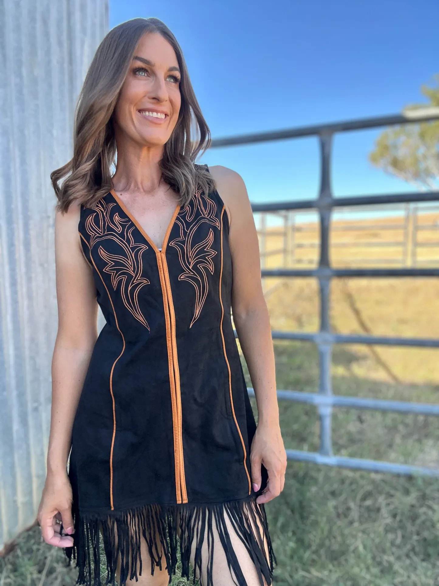 Arielle Fringe Dress