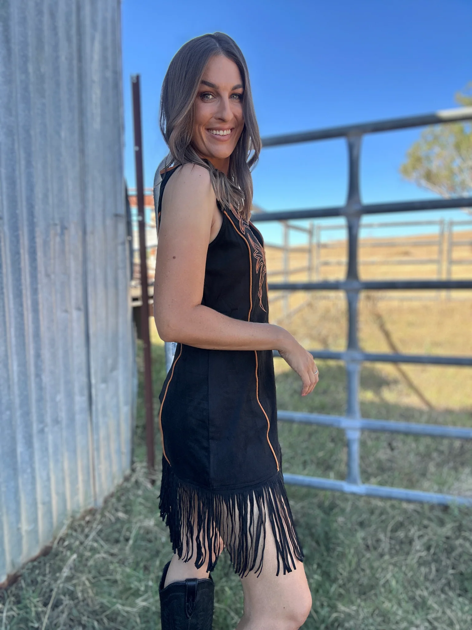Arielle Fringe Dress