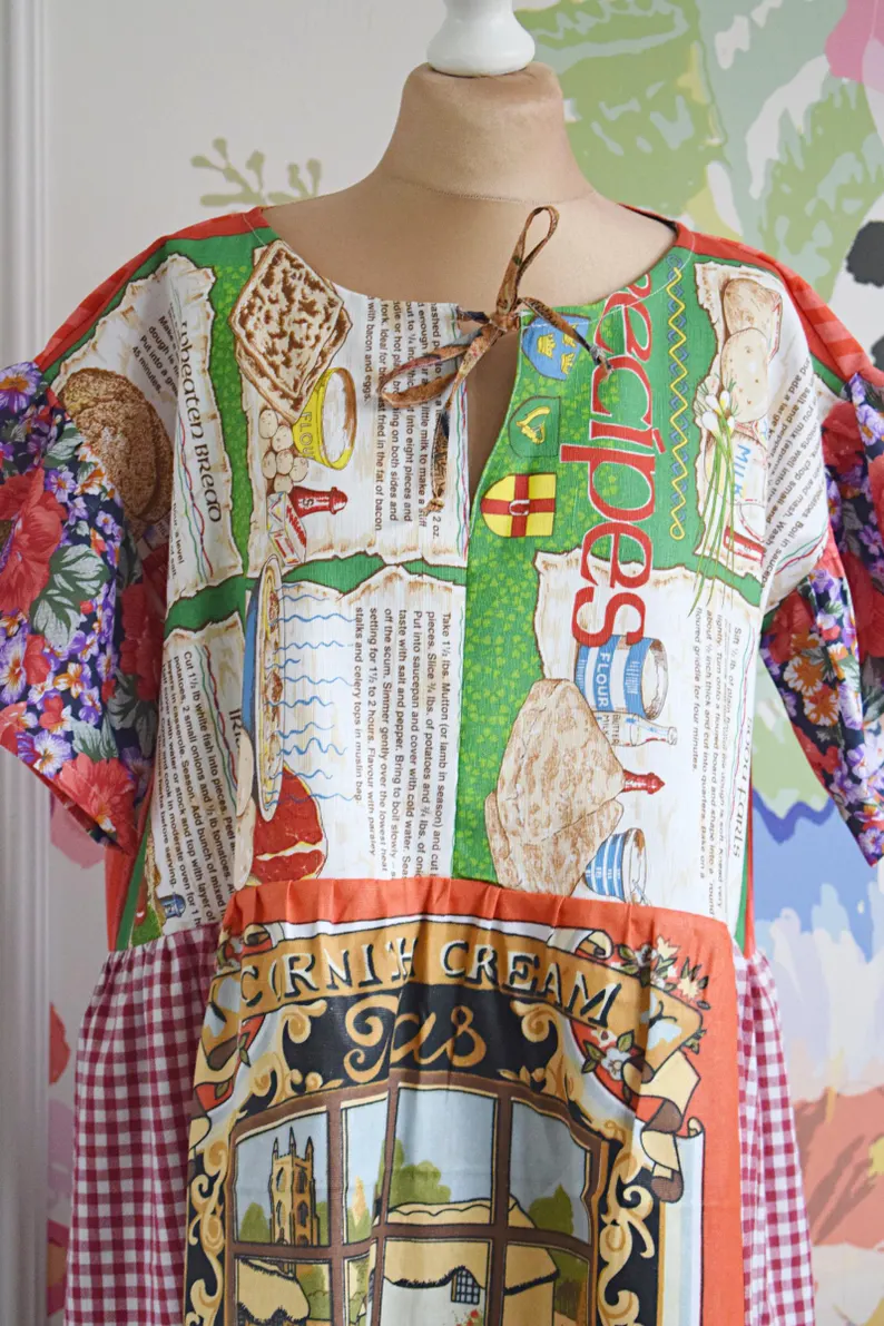 Original Vintage Recipe Patchwork Dress
