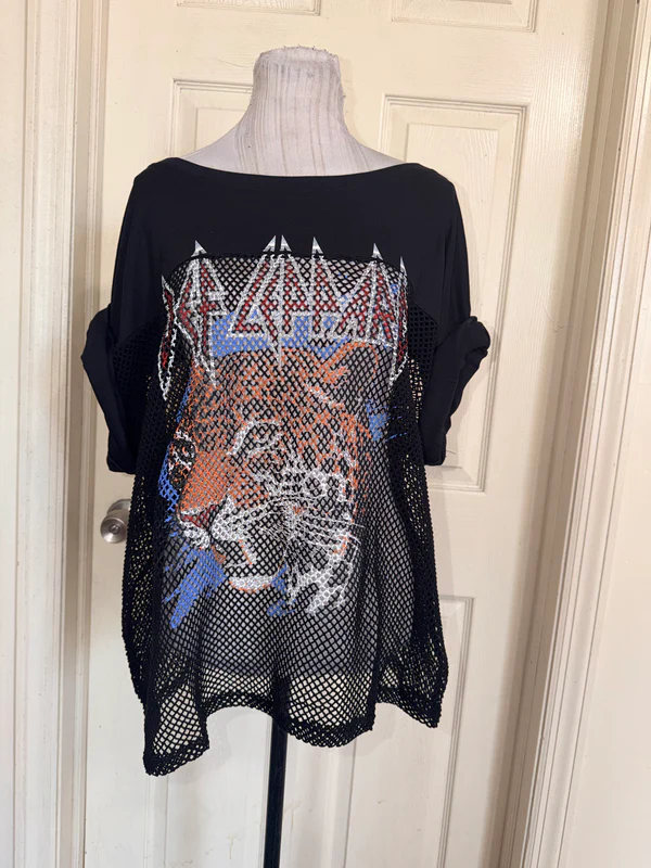 Def Leppard Oversized Jersey Tee
