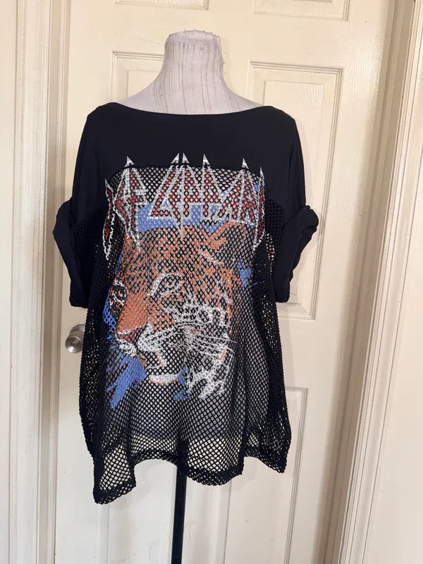 Def Leppard Oversized Jersey Tee