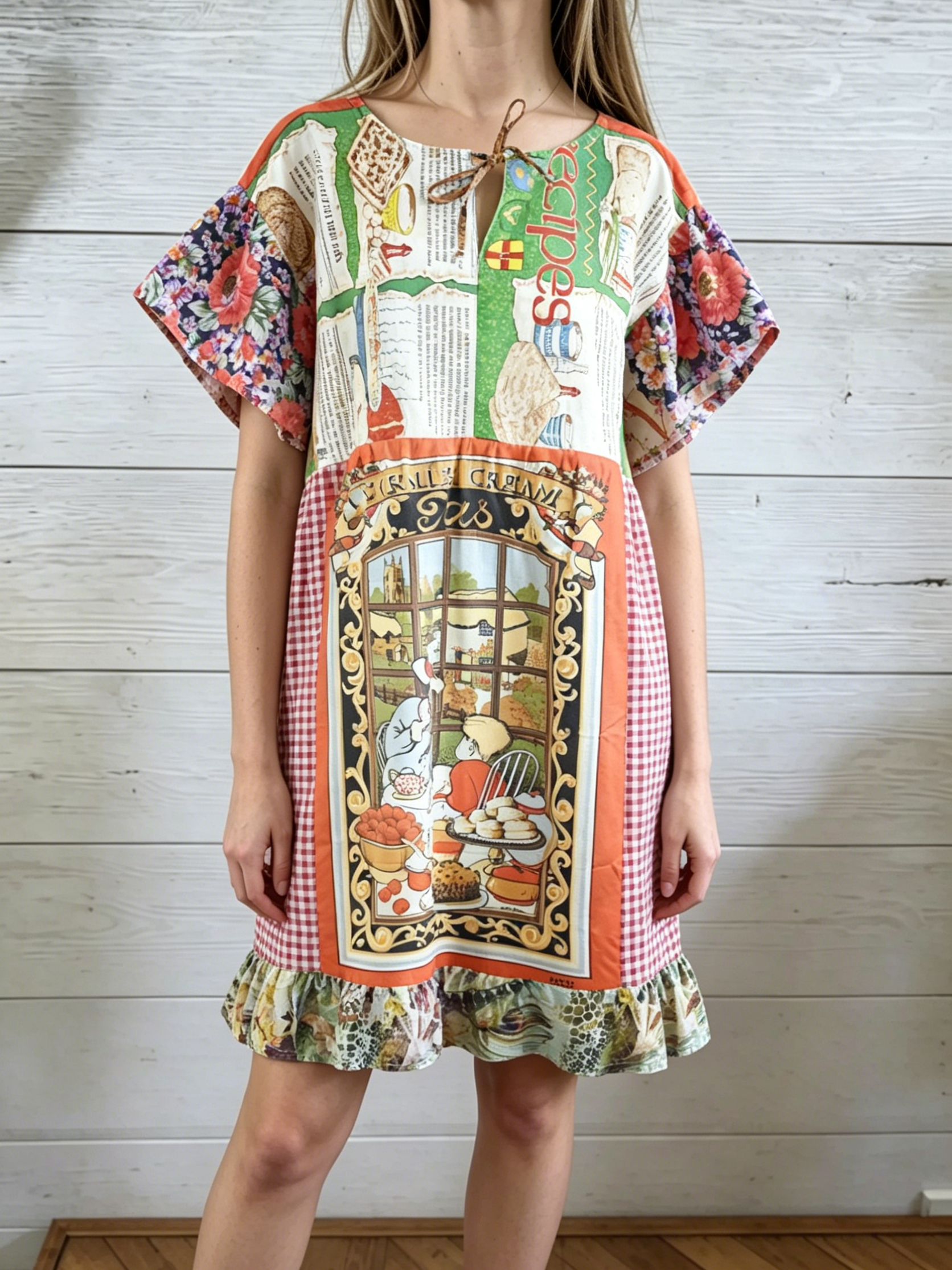 Original Vintage Recipe Patchwork Dress