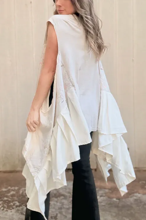 Bronco Graphic Print Dolman-Sleeve Tee