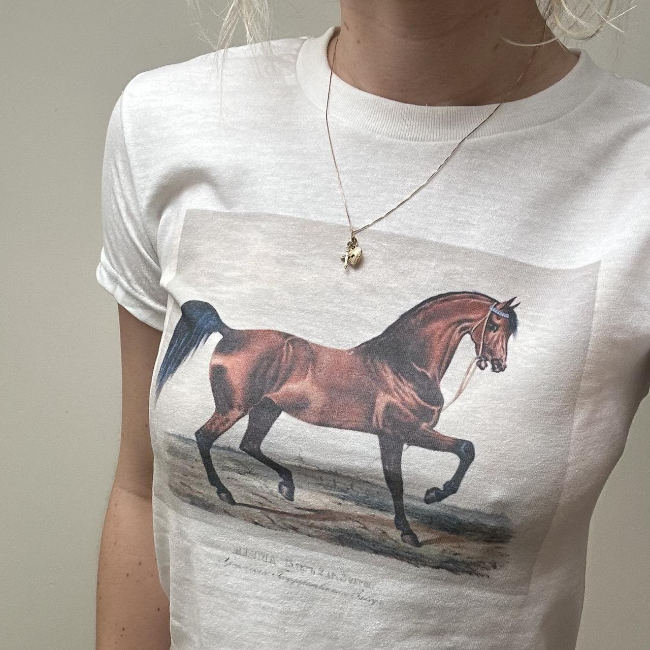 Women's White and Cream Shirt