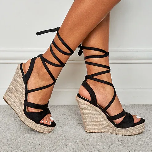 Women's Strappy Wedge Shoes