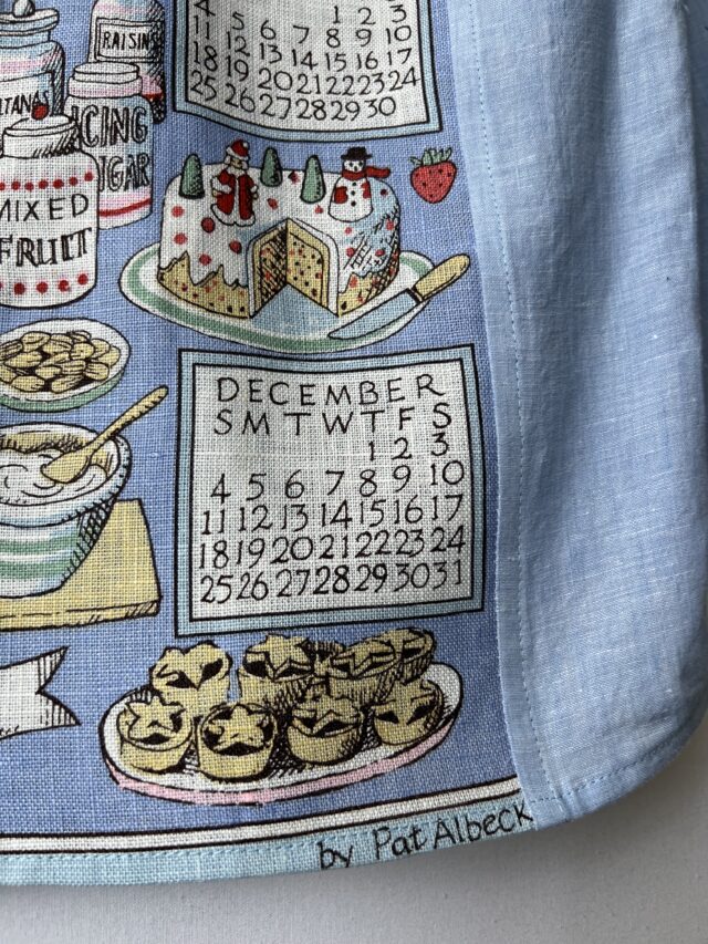 Vintage Afternoon Tea Calendar Cotton Linen Long Sleeve Shirt