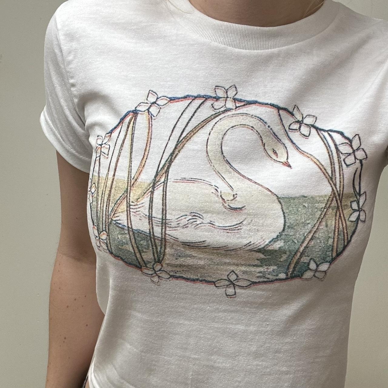 Women's White and Cream Shirt