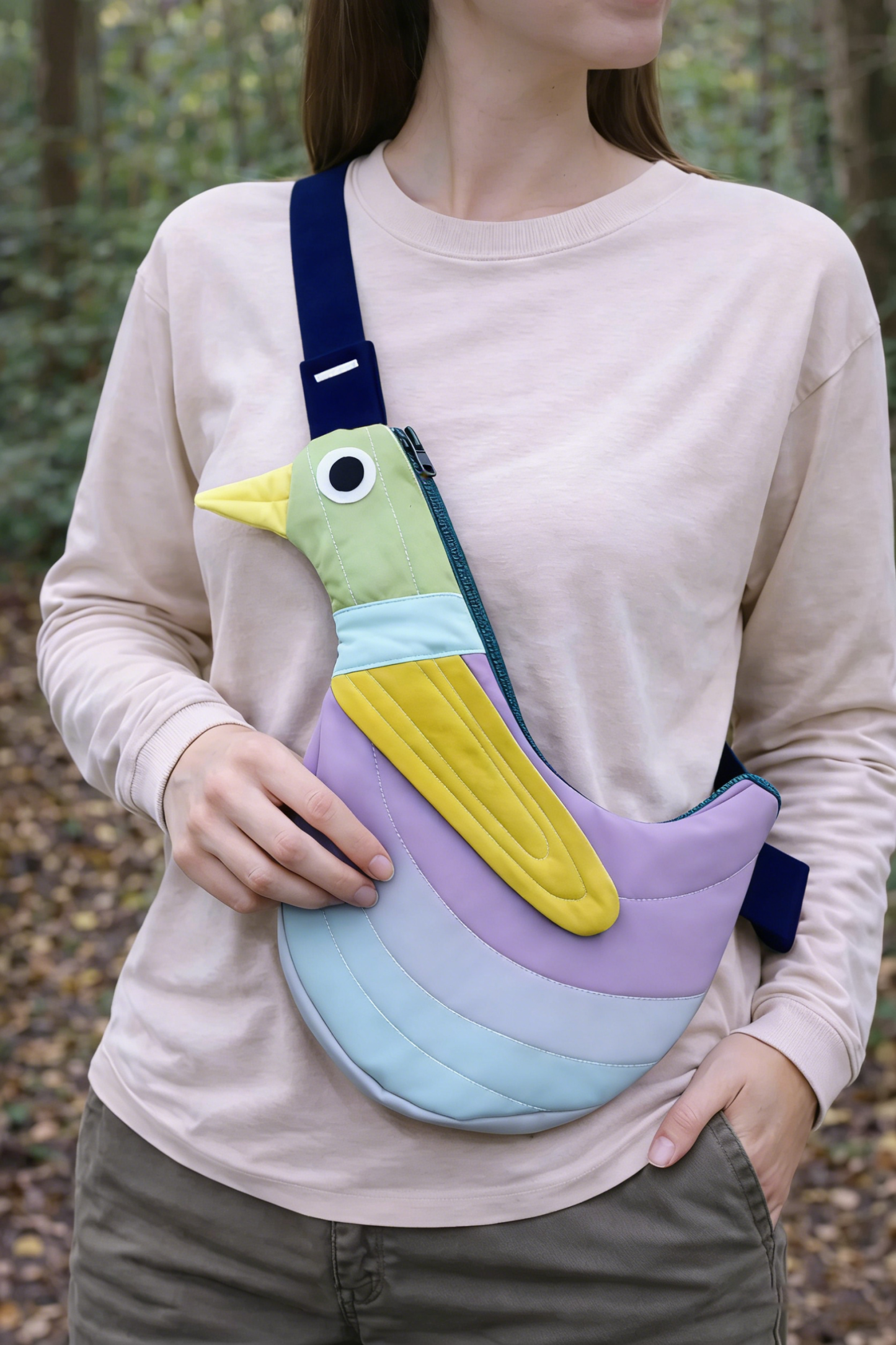 Fly Away Crossbody Bird Bag - Duck