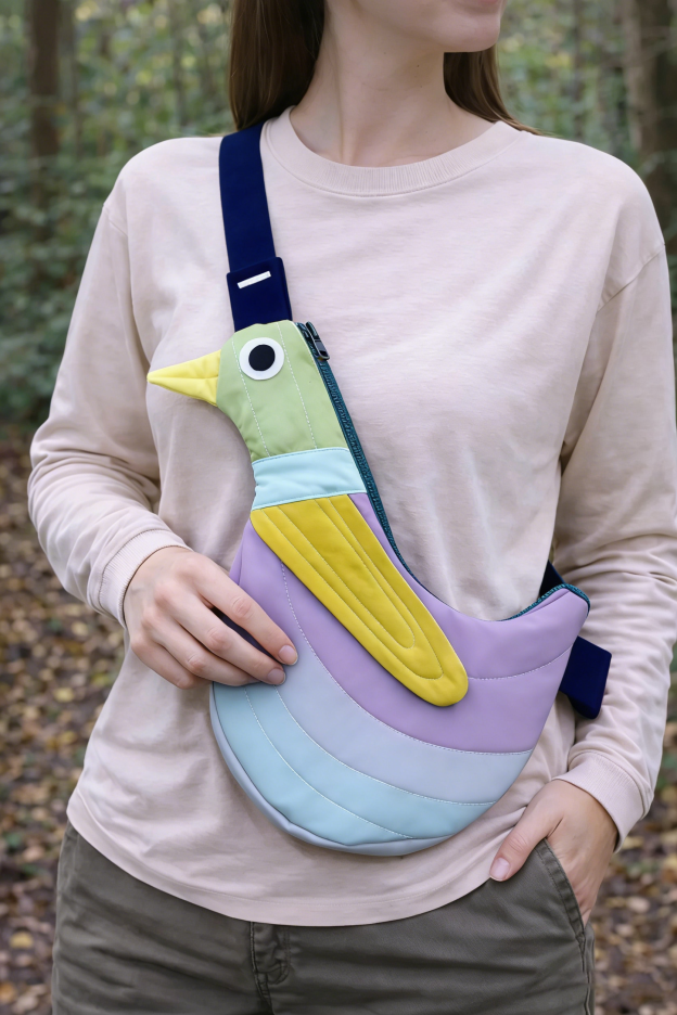 Fly Away Crossbody Bird Bag - Duck