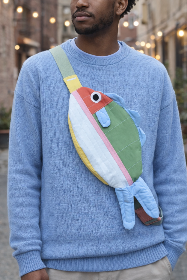 Pre-Order | Handcrafted-Swim Along Crossbody Fish Bag